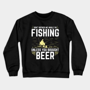 Funny Fishing Fish Fisherman Sport Bass Carp Gift Crewneck Sweatshirt